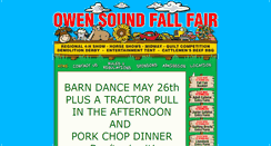 Desktop Screenshot of owensoundfallfair.com